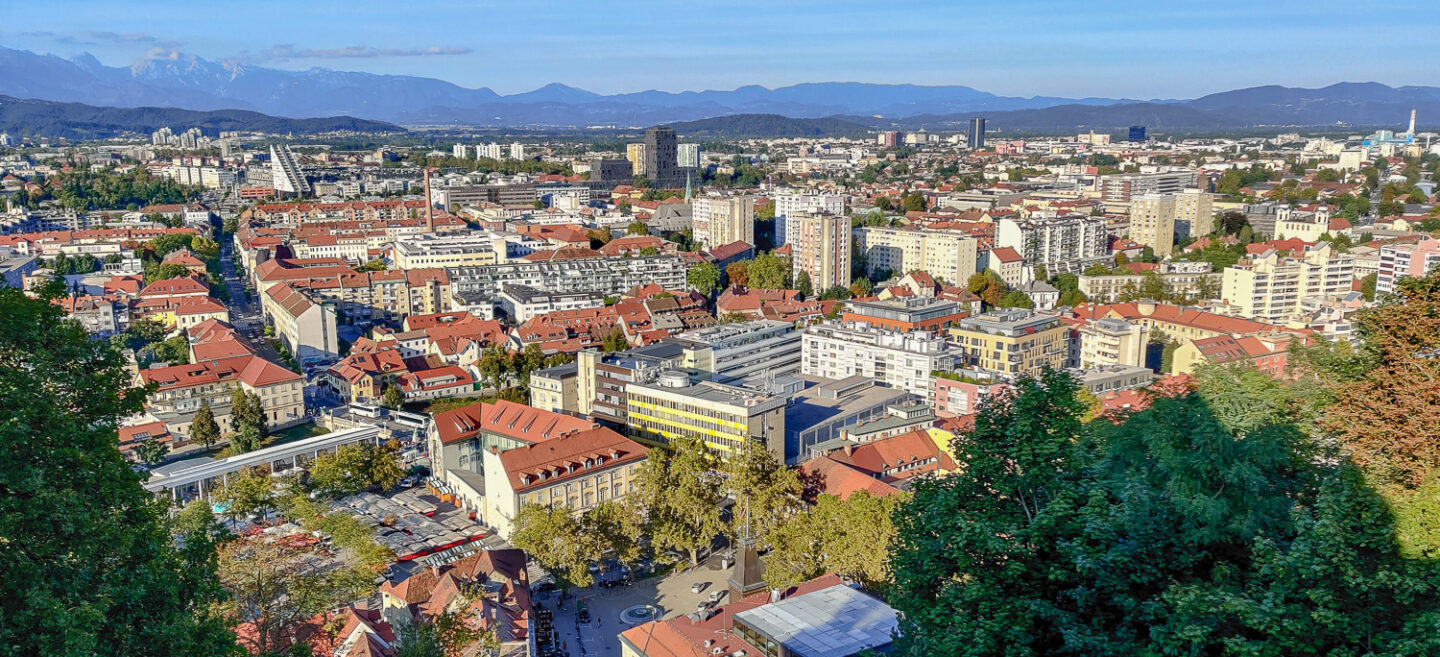 The view of Ljubljana from the castle is one of the things to do in Ljubljana