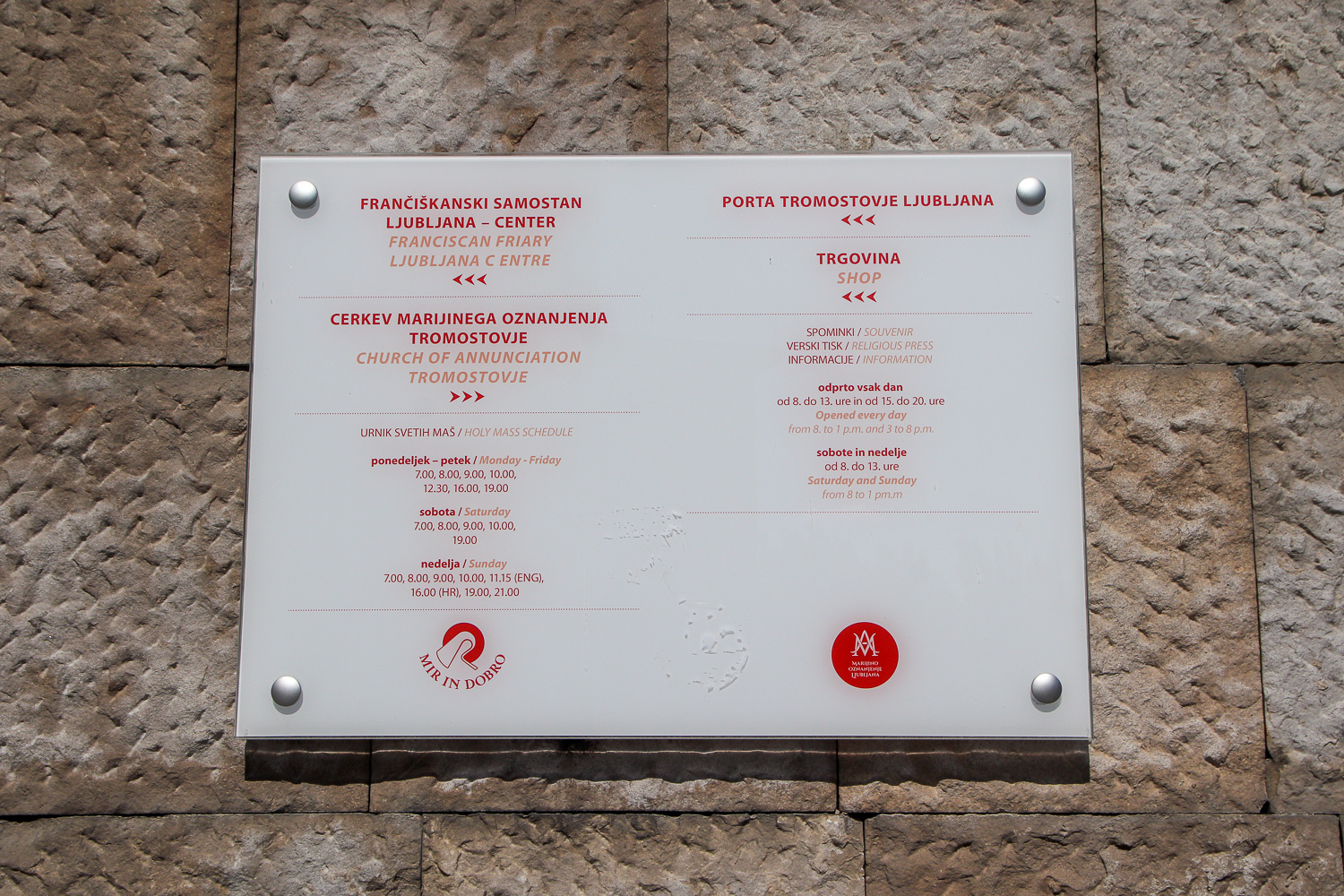 Visiting the pink Franciscan Church of the Annunciation is one of the things to do in Ljubljana