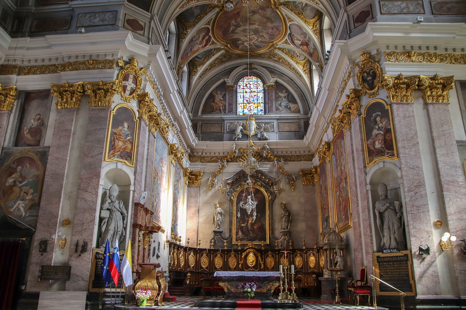 Visiting Saint Nicholas Cathedral is one of the things to do in Ljubljana