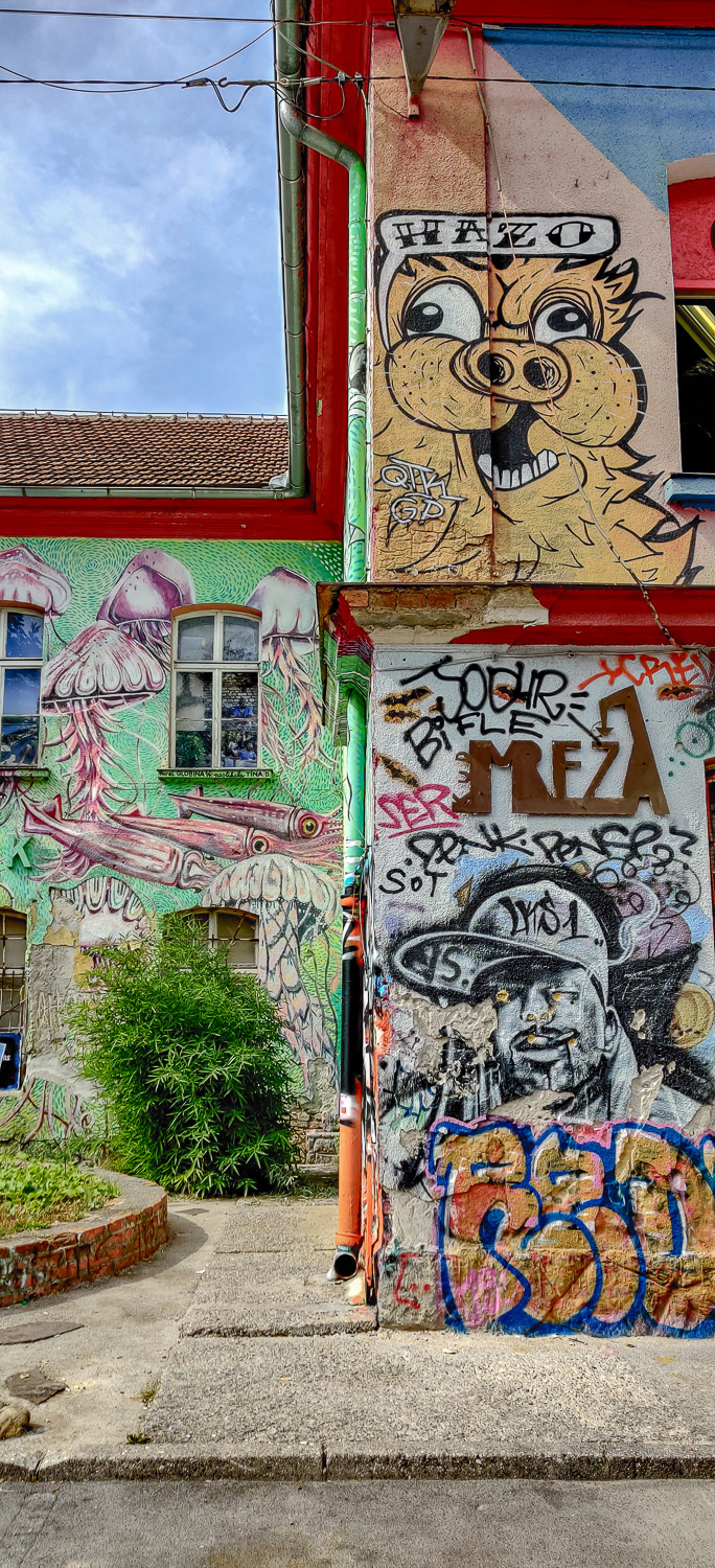 Exploring the street art in Metelkova is one of the things to do in Ljubljana