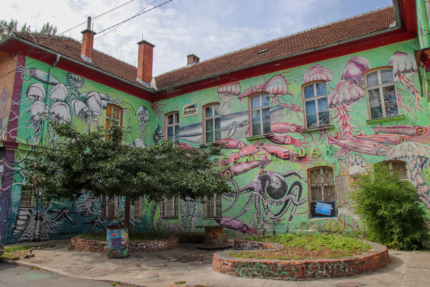Exploring the street art in Metelkova is one of the things to do in Ljubljana
