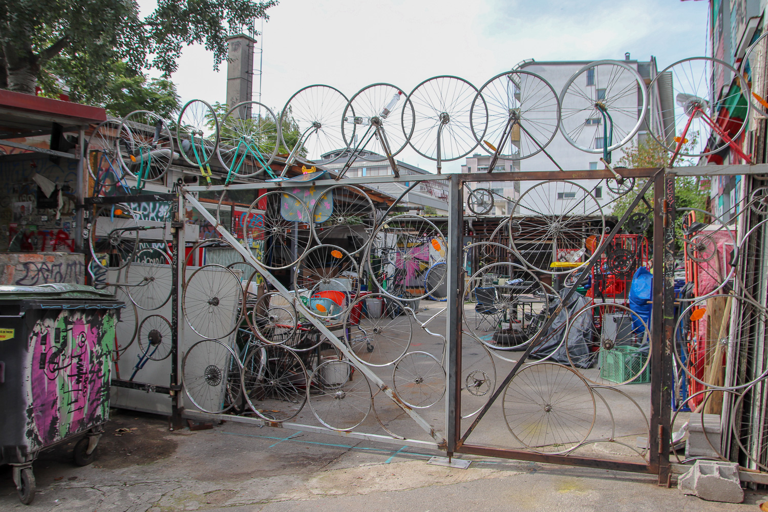 Exploring the street art in Metelkova is one of the things to do in Ljubljana