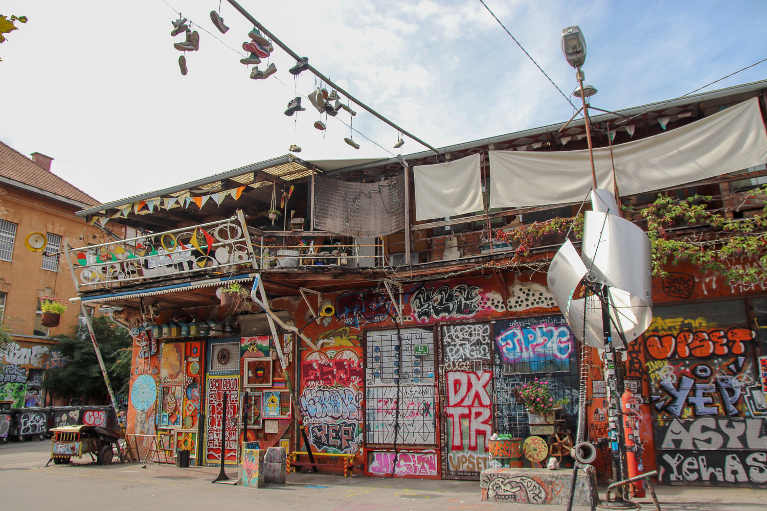 Exploring the street art in Metelkova is one of the things to do in Ljubljana