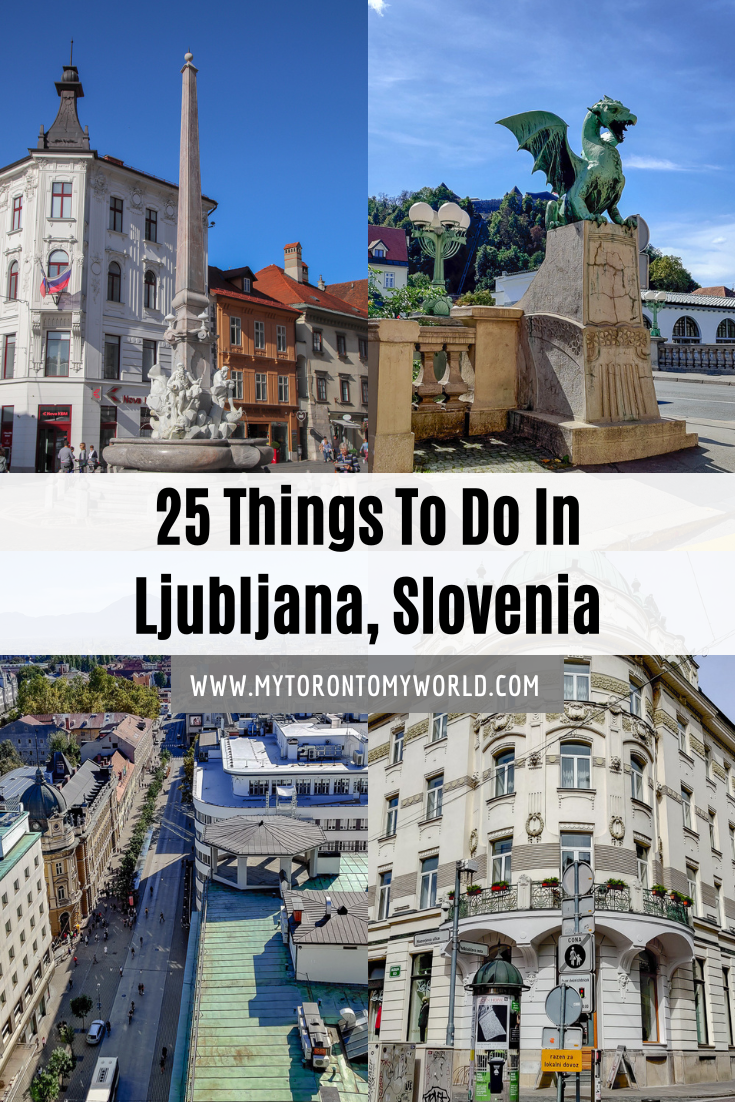 A list of 25 different things to do in Ljubljana, Slovenia on a visit. The list is catered to those with limited time in the city like 1 day.