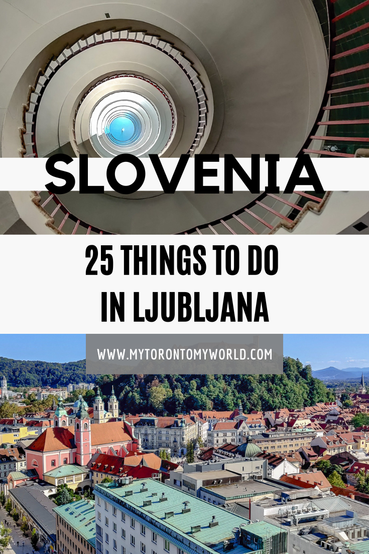 A list of 25 different things to do in Ljubljana, Slovenia on a visit. The list is catered to those with limited time in the city like 1 day.