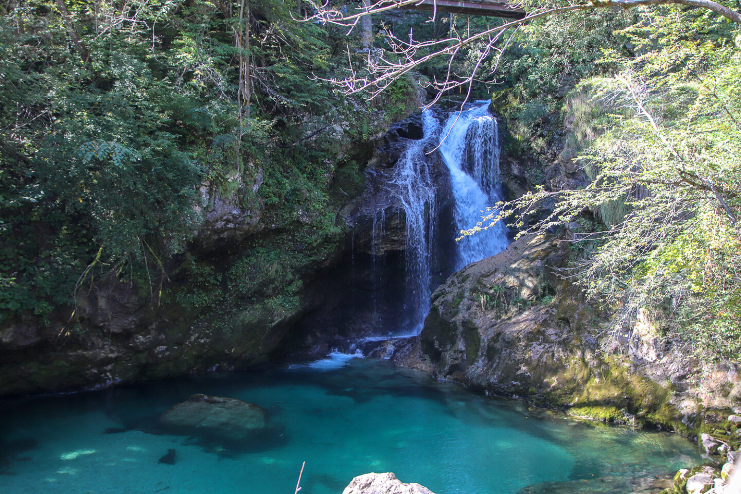 Vintgar Gorge waterfall