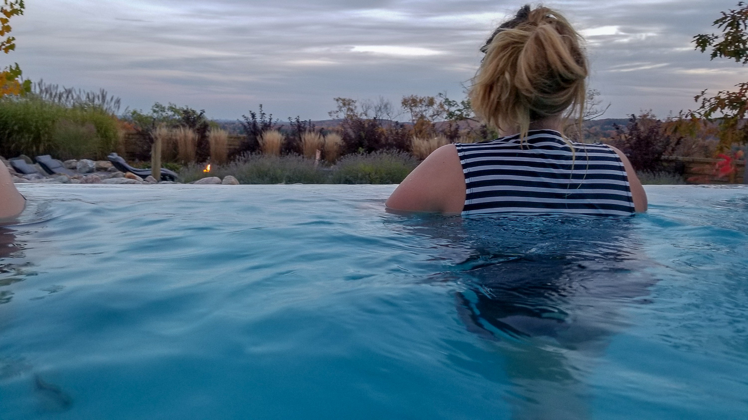 Visiting an outdoor spa is one of the day trips I recommend from Toronto